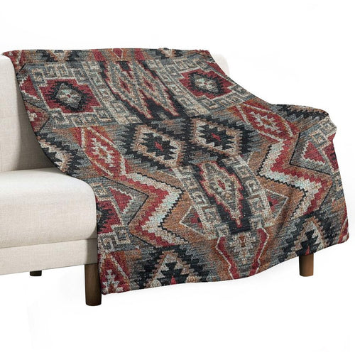 Abstract Design Wrinkle-free Throw Blanket