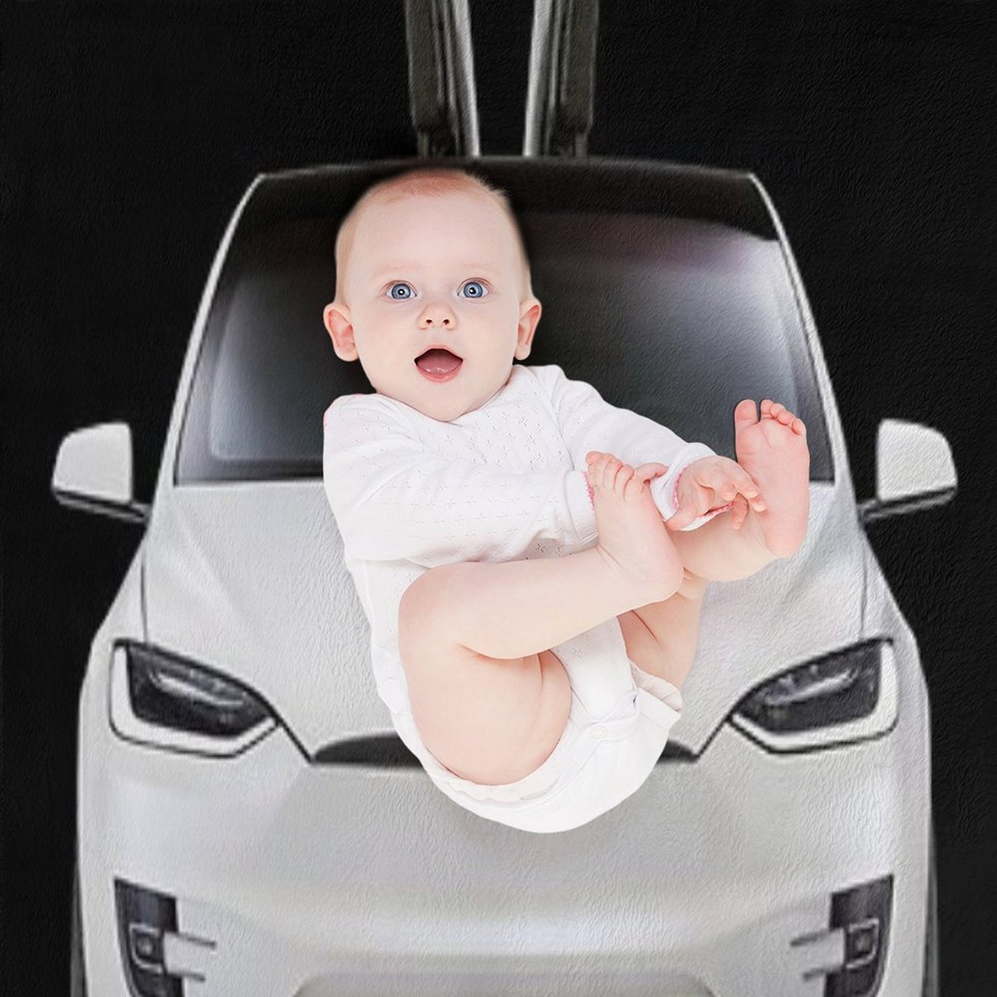 Model X, Tesla Model X Easy Care Throw Blanket