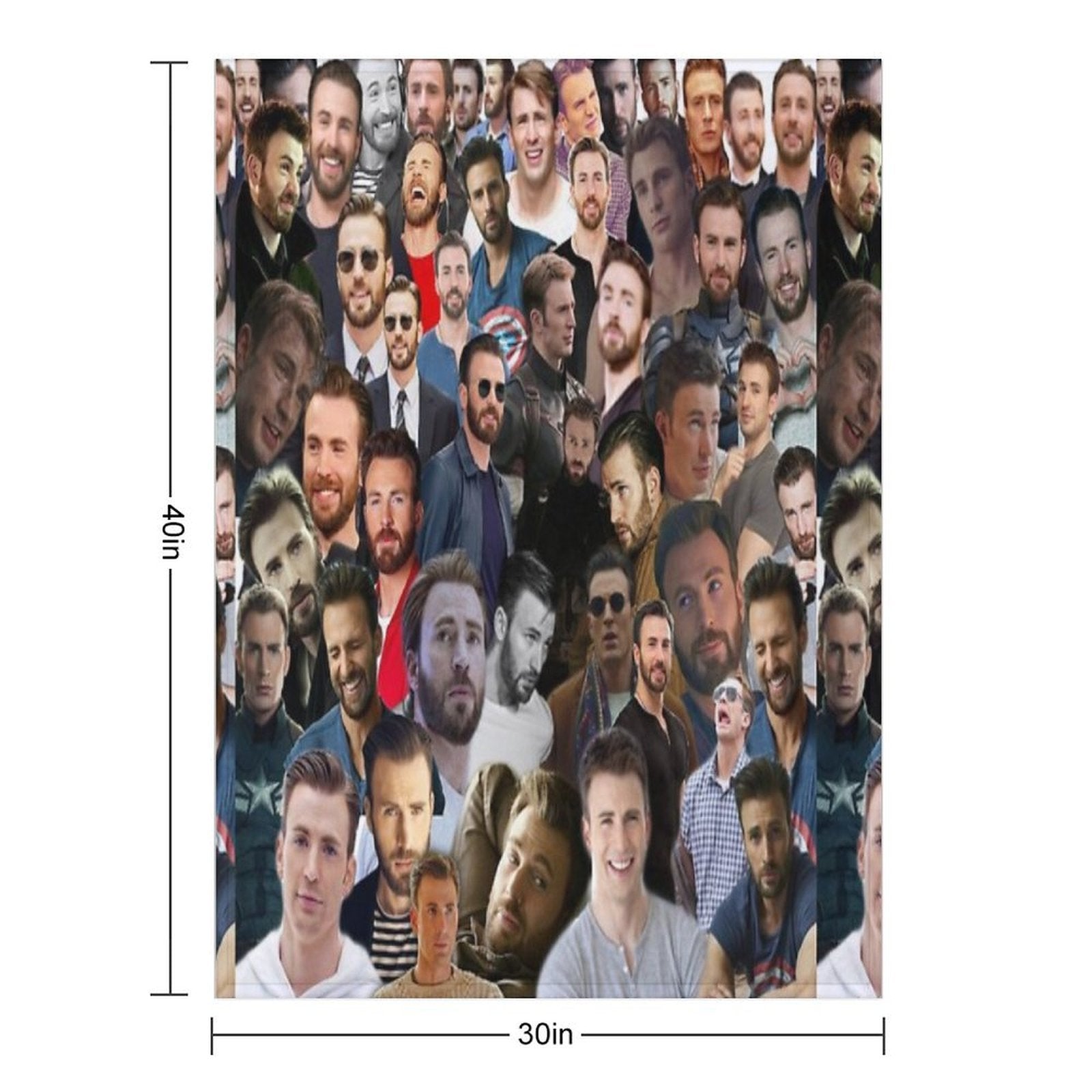 Chris Evans Velvety-soft Throw Blanket