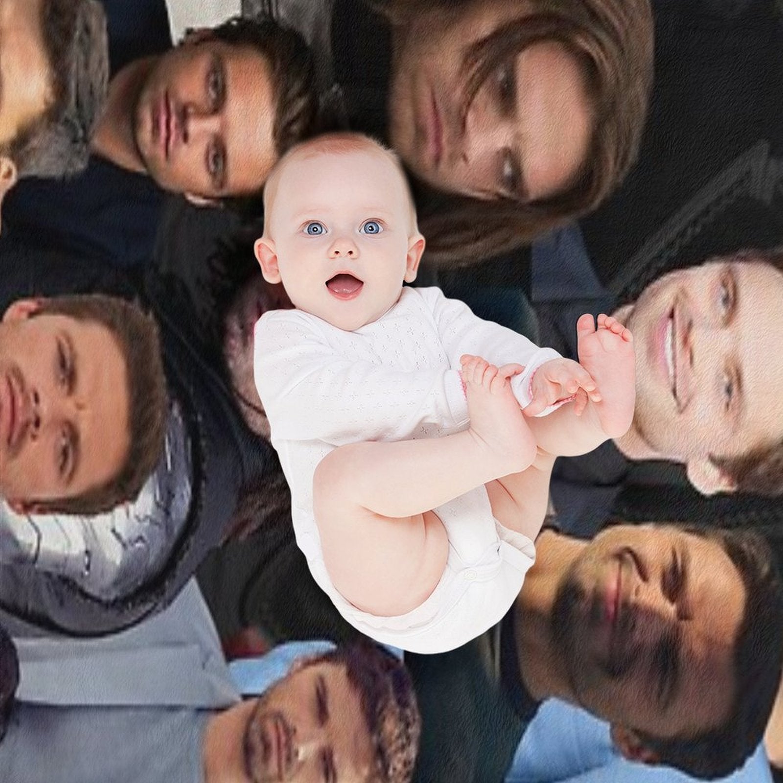 Seb Stan Collage Durable Throw Blanket