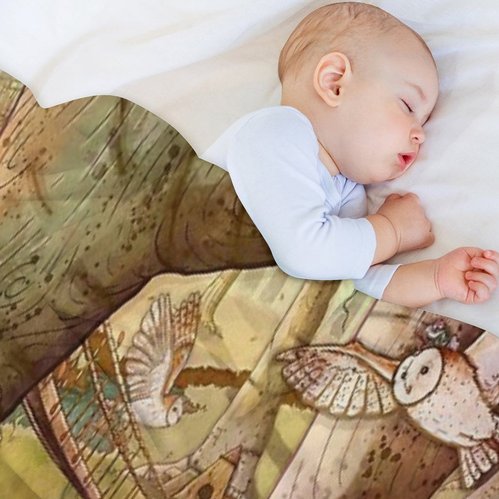 Of Mice And Owls Mouse Guard Fan Art Gift-ready Throw Blanket