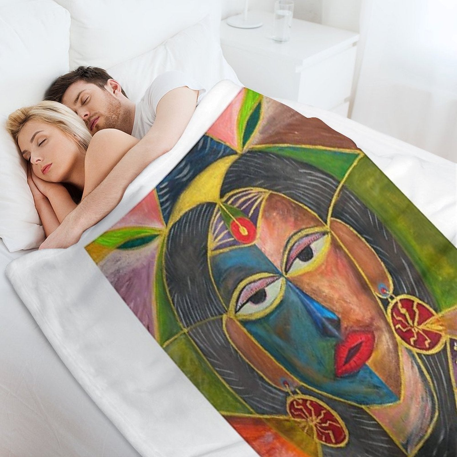 Celtic Spirit Woman Travel-friendly Throw Blanket