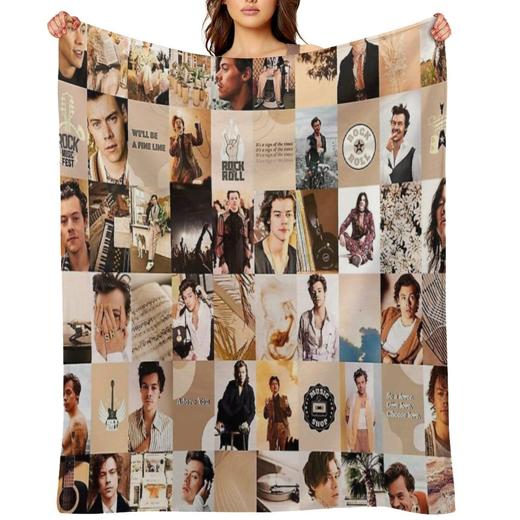 The Old Tour Collage Pict Lightweight Throw Blanket