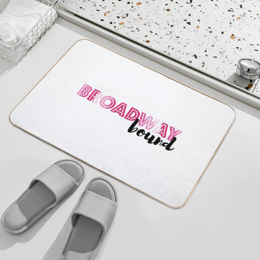 Broadway Bound Pink Tie Dye  Non-Slip Bath Mat