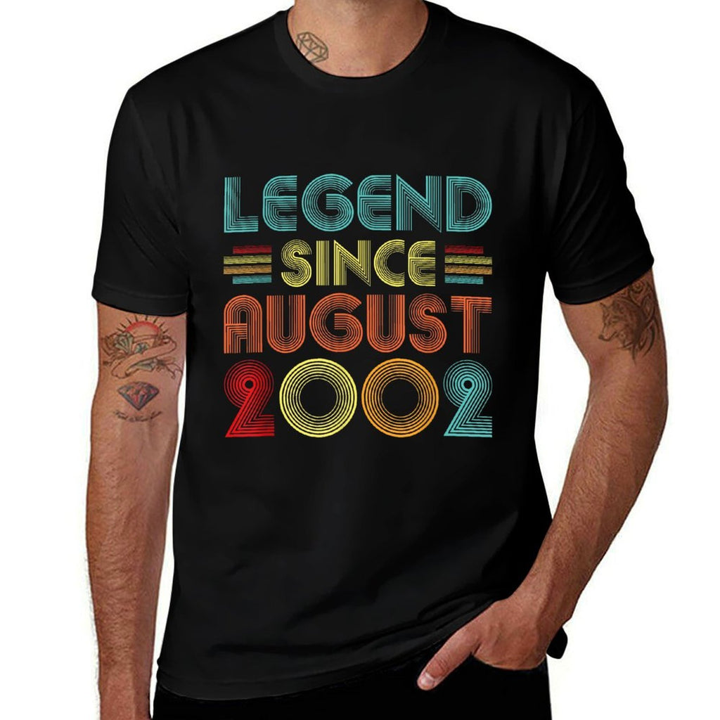 Legend Since August 2002 Vintage 21 Years Old 21st Birthday  Breathable T-Shirt
