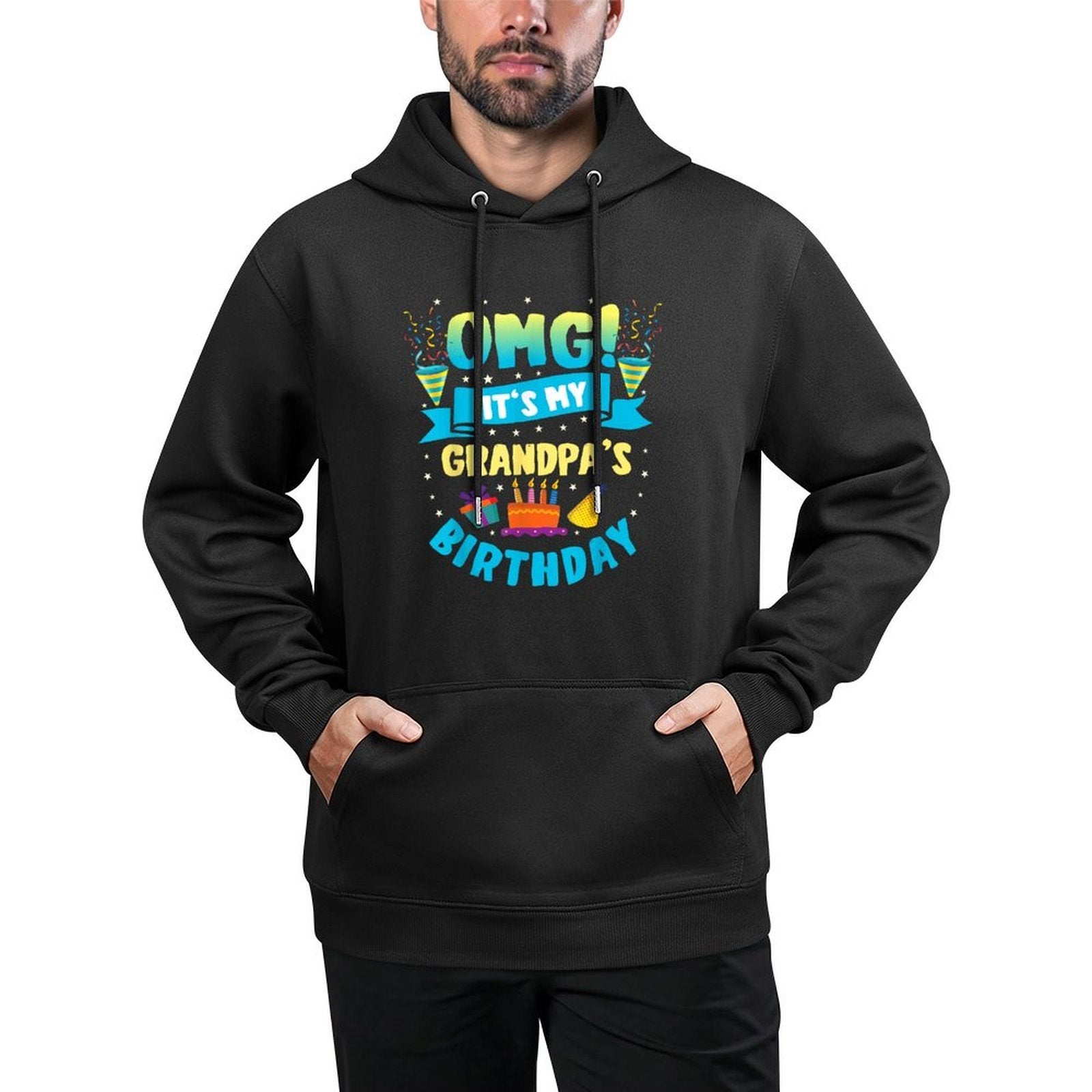 OMG It's My Grandpa Birthday Versatile Streetwear Hoodie
