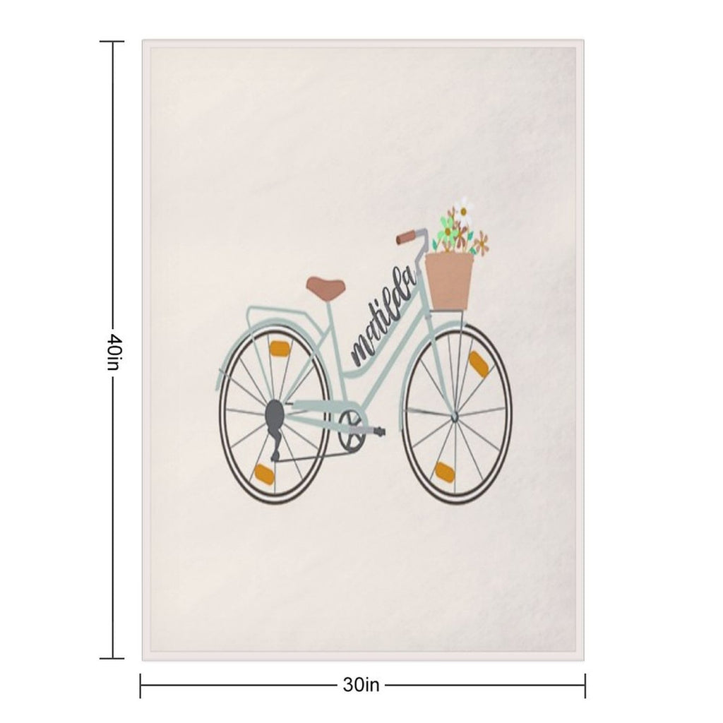 Matilda Bicycle Harry Styles Wrinkle-free Throw Blanket