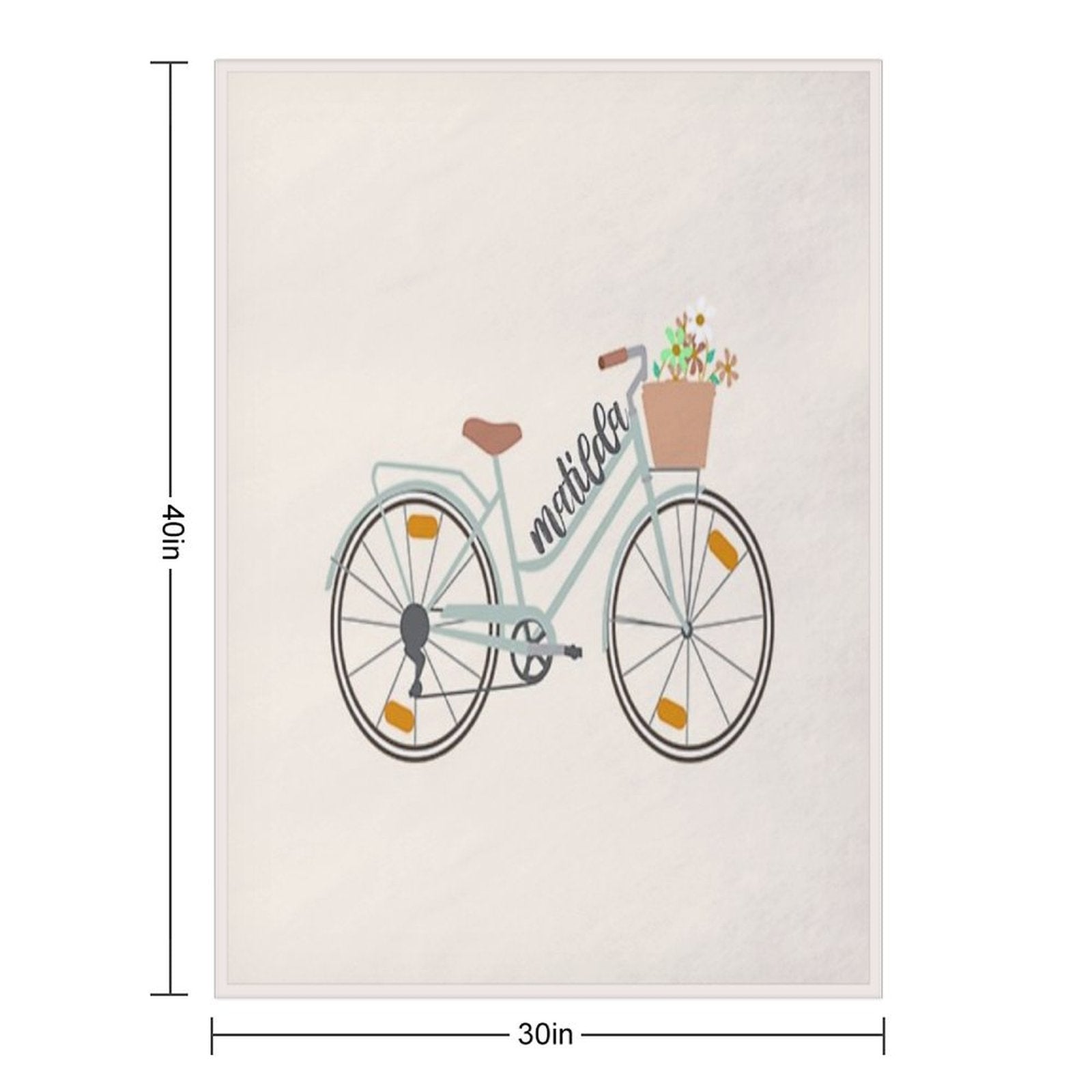 Matilda Bicycle Harry Styles Wrinkle-free Throw Blanket