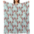 Chibi Axolotl Plush Throw Blanket