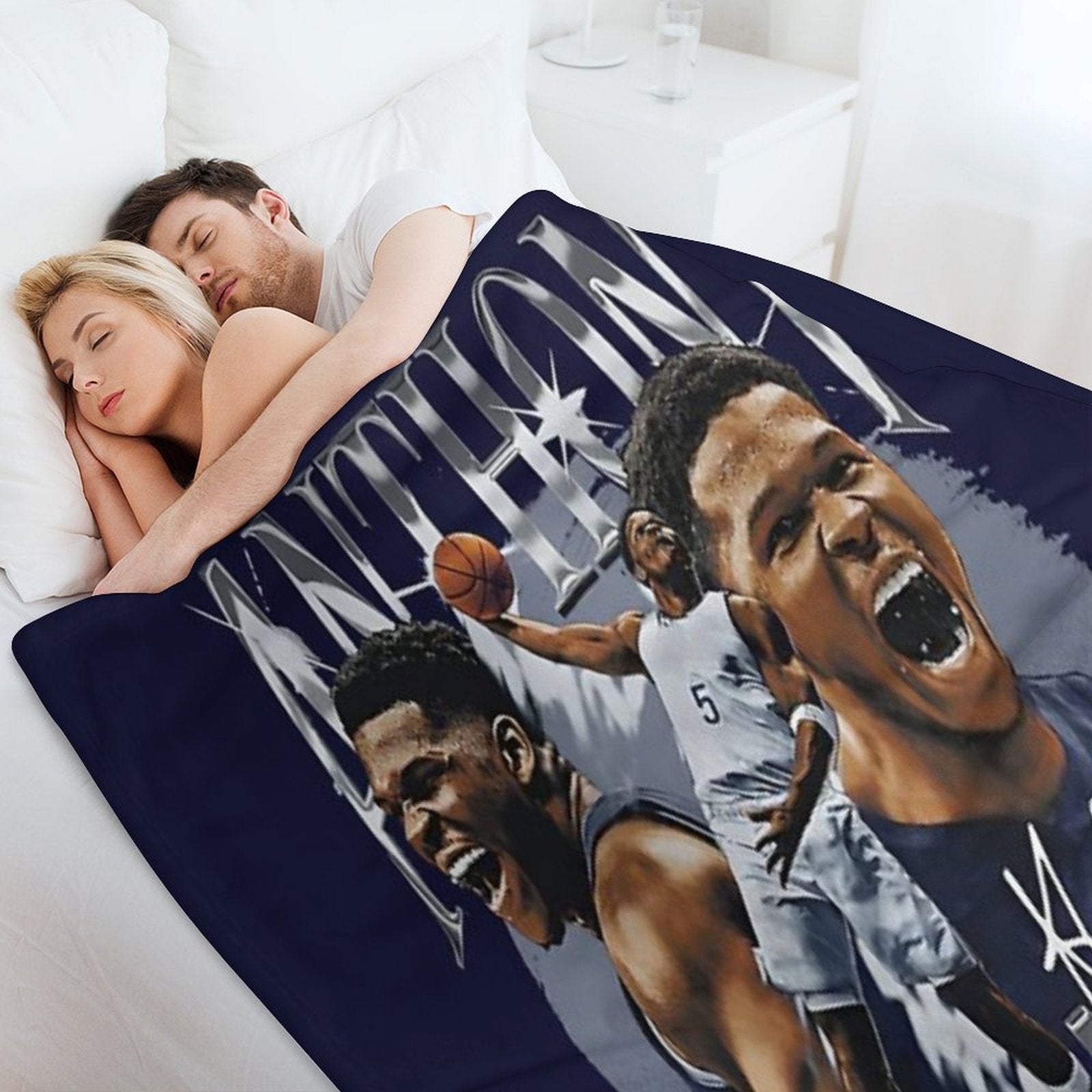 Anthony Edwards Travel-friendly Throw Blanket