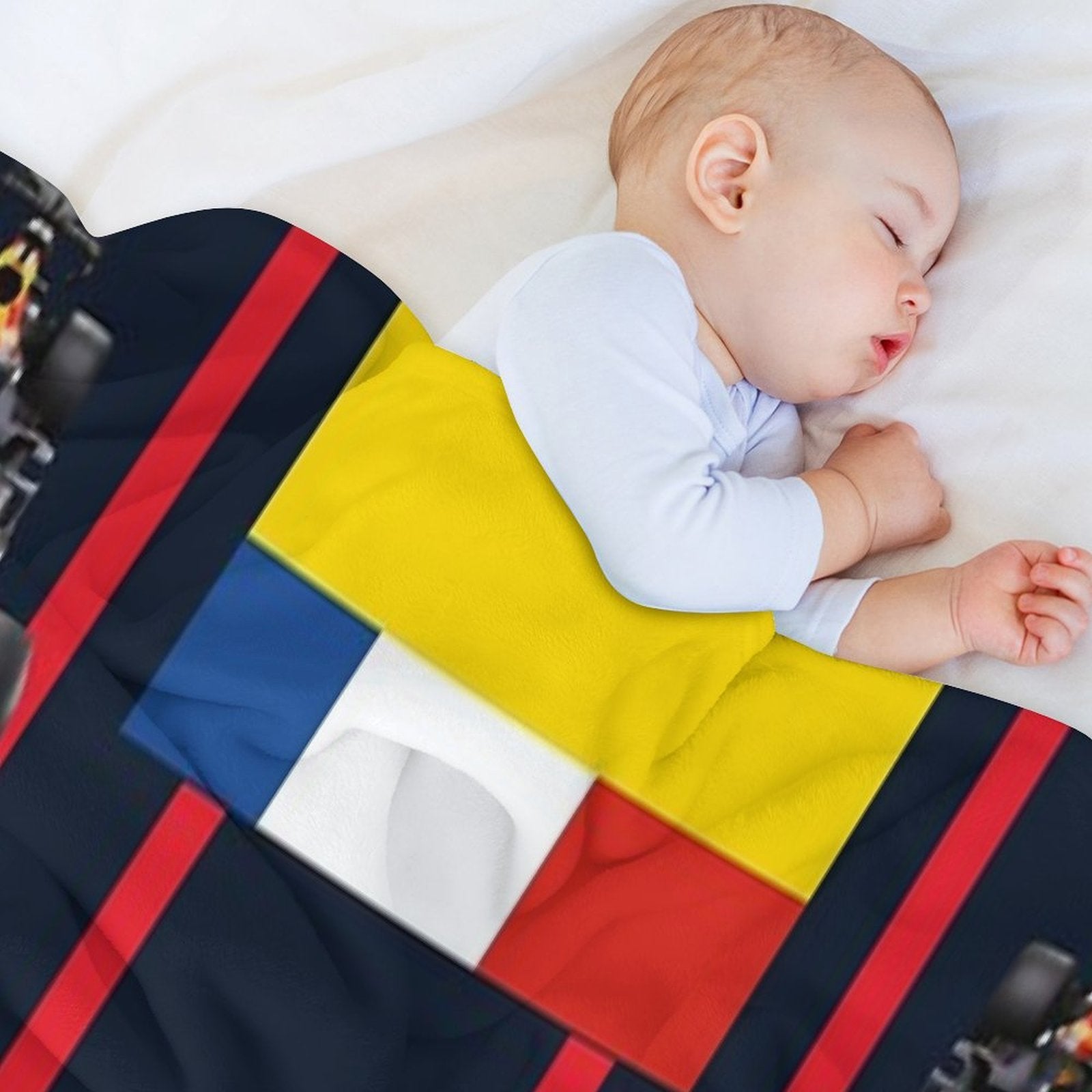 Team Max Verstappen Racing F1 Car  Formula One Machine-washable Throw Blanket