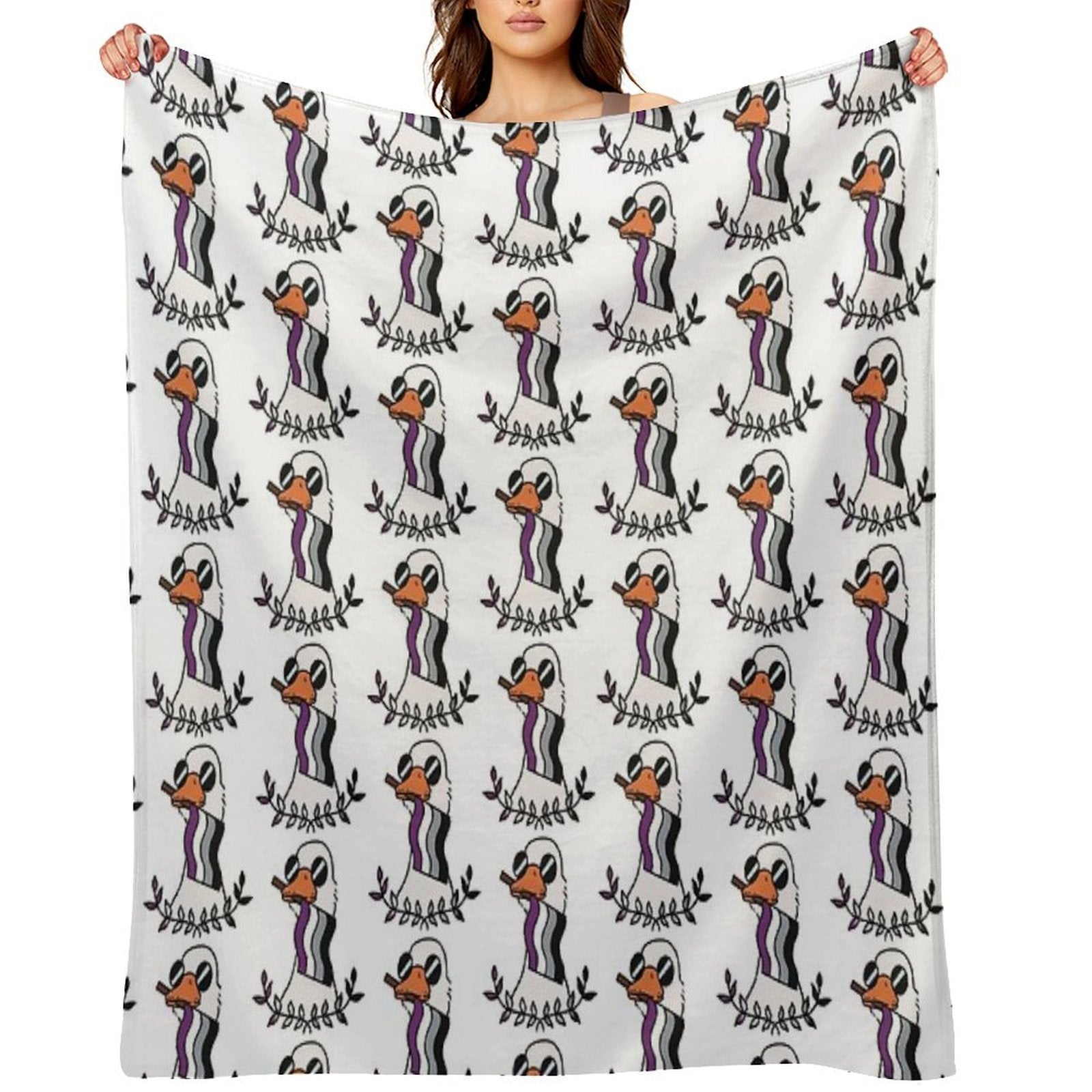 A Goose Wrinkle-free Throw Blanket