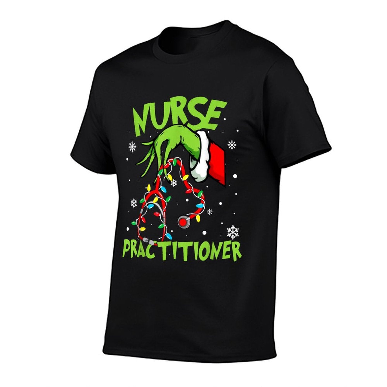 Nurse Practitioner Nurse Practitioner Christmas Nurse Xmas  Cotton T-Shirt
