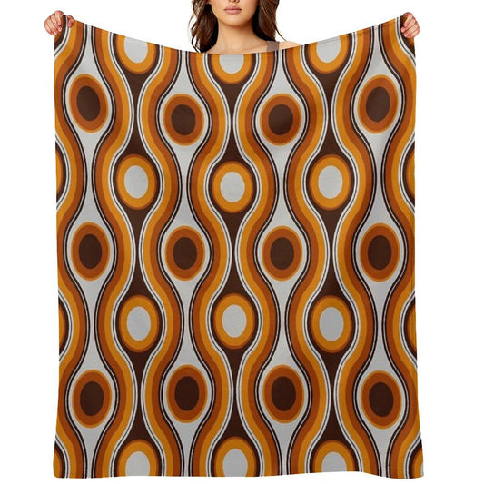 Older Patterns ~ Bridges 70s Premium Throw Blanket
