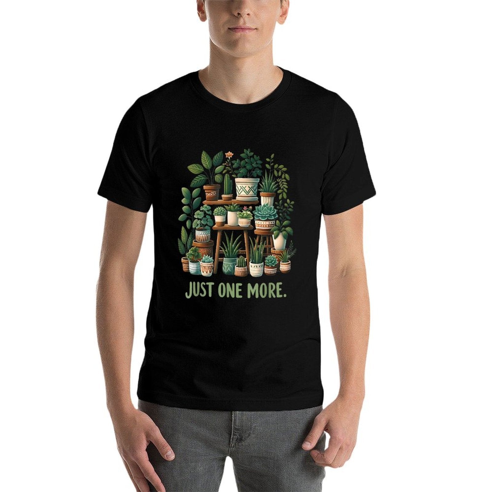 Just One More Funny Plant Lady Women Indoor Flower Floral  Versatile T-Shirt