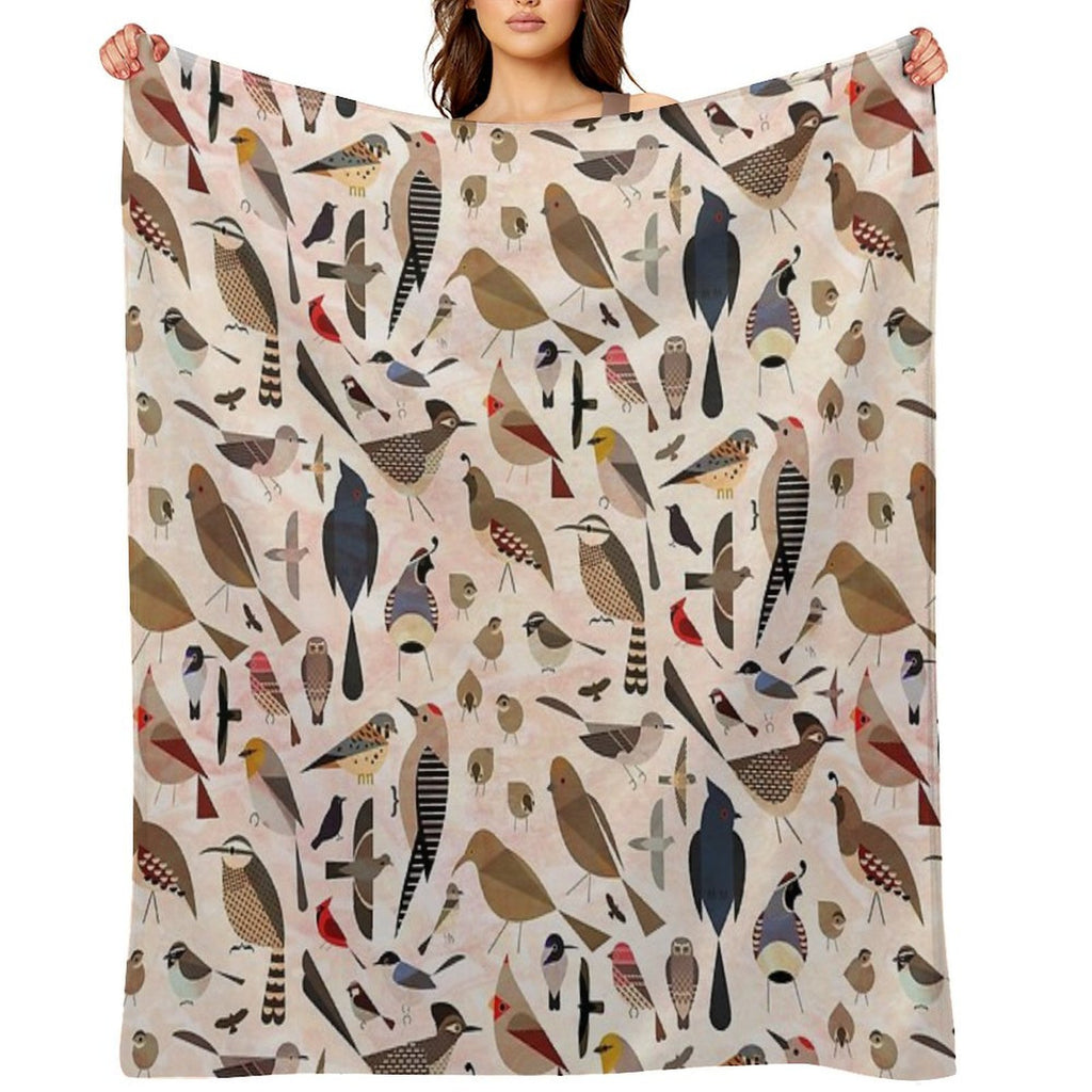 Sonoran Birds Machine-washable Throw Blanket