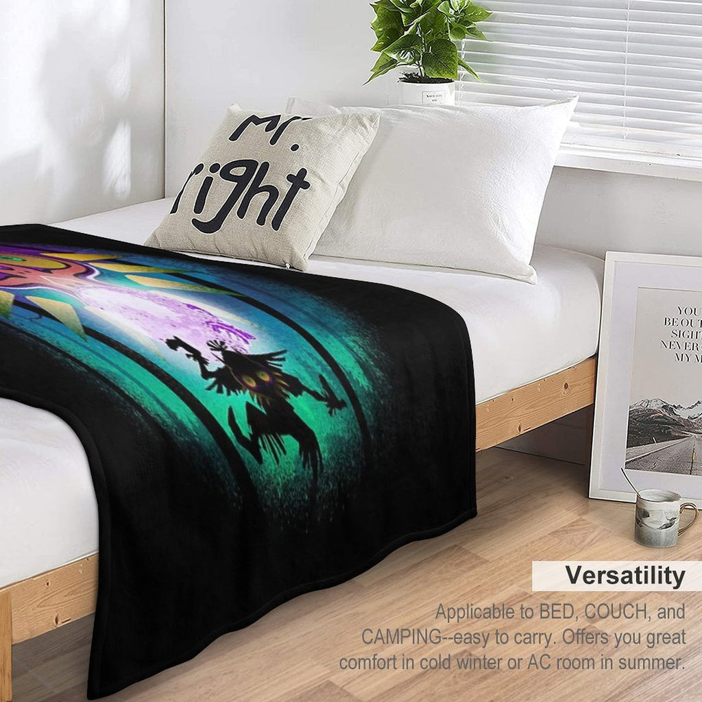 The Moon And The Mask Shrink-resistant Throw Blanket