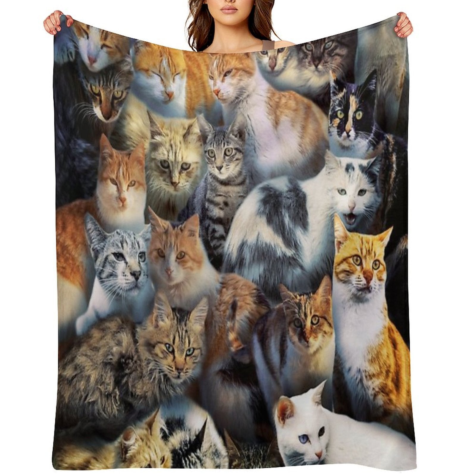 Stray Cats Velvety-soft Throw Blanket