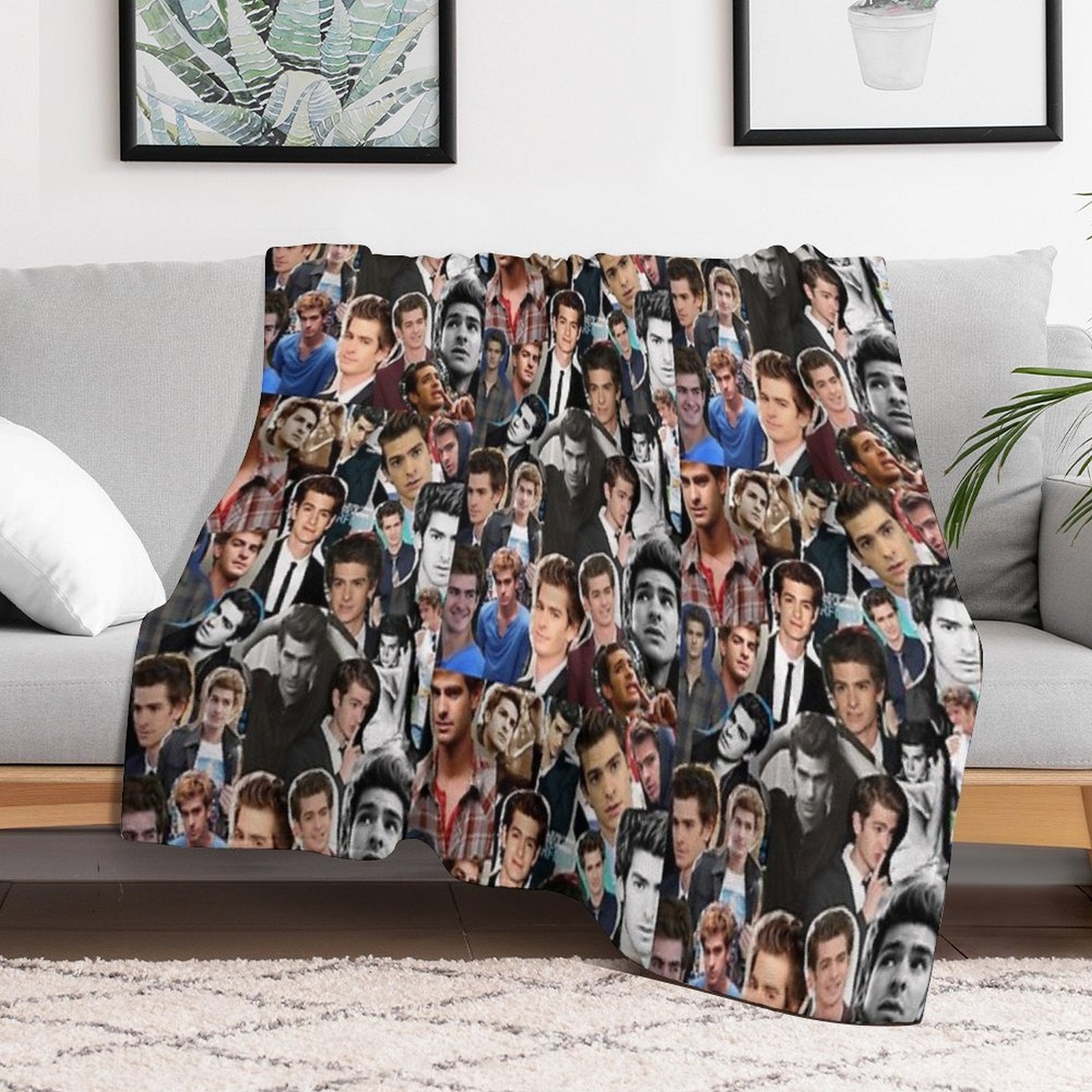 Andrew Garfield Fan Art Compact Throw Blanket