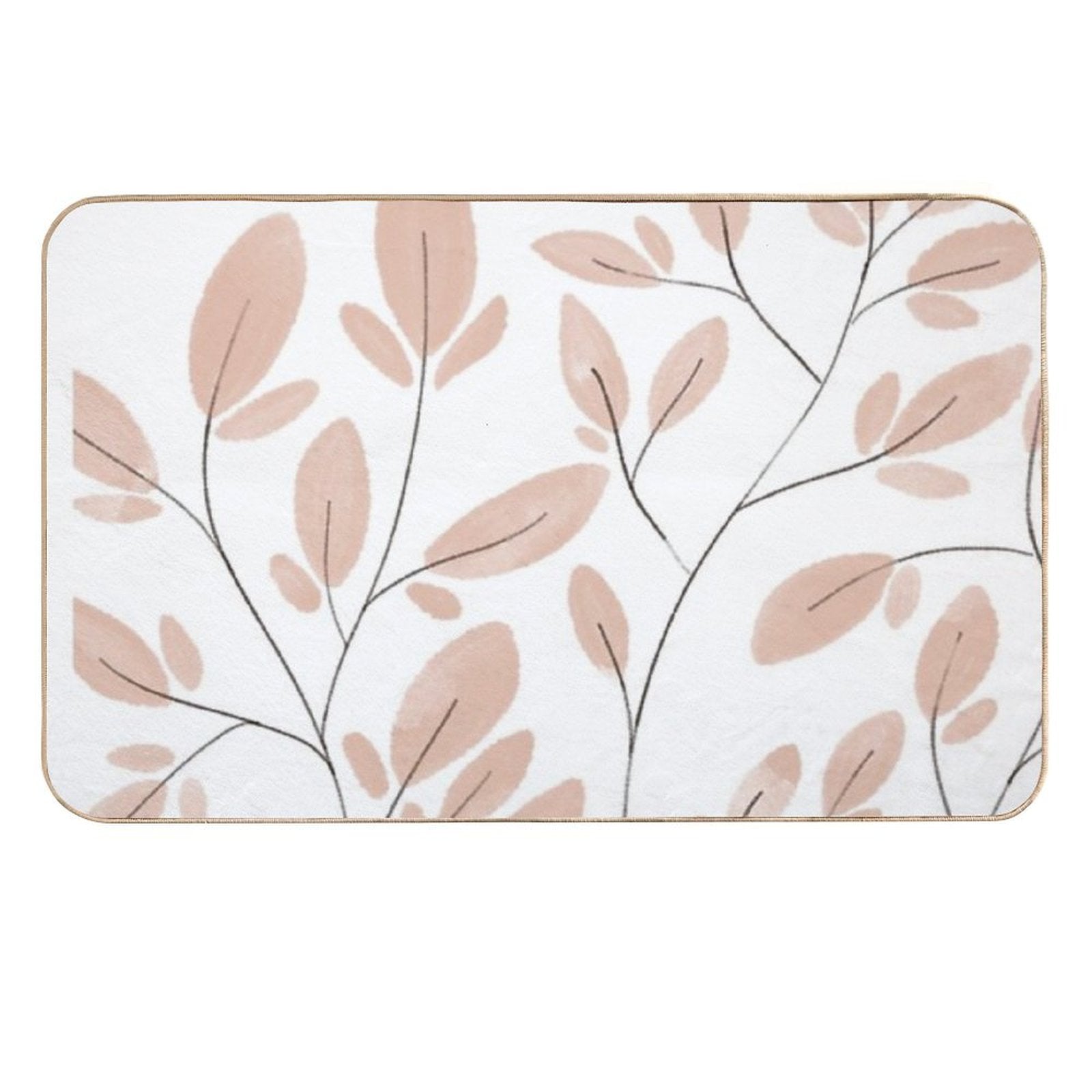 Peach Leaves  Eco-Friendly Bath Mat