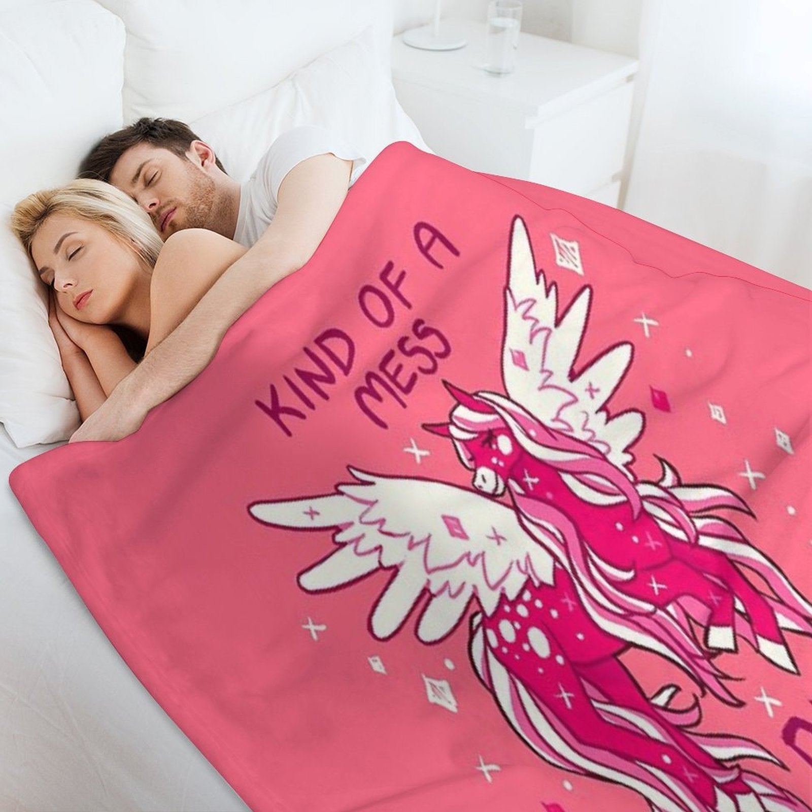 KIND OF A MESS Pegasus Versatility Throw Blanket
