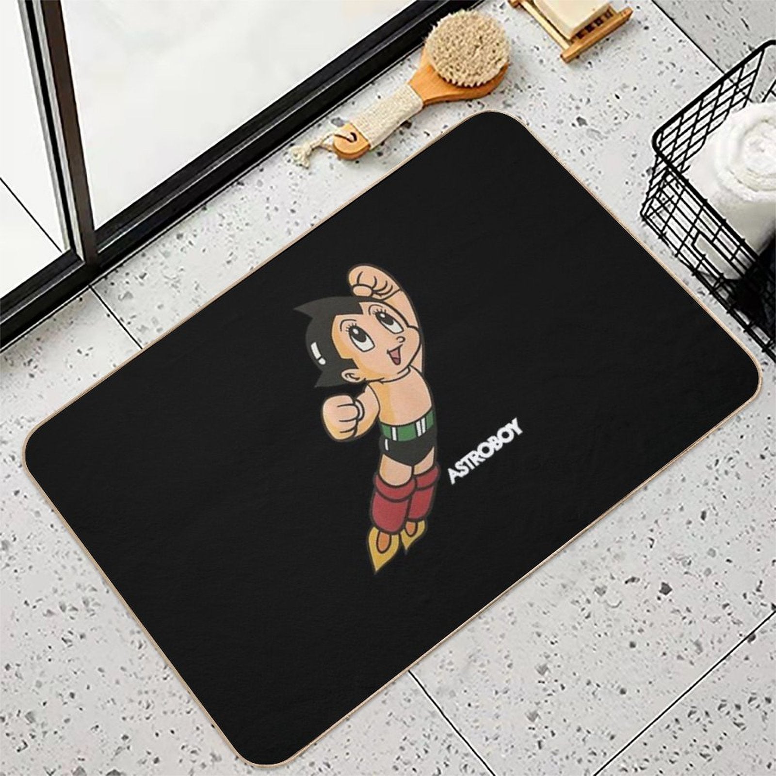 Vintage Astroboy Anime Robot Show Astro Boy Space Art Childhood Cartoon Manga  Absorbent Bath Mat