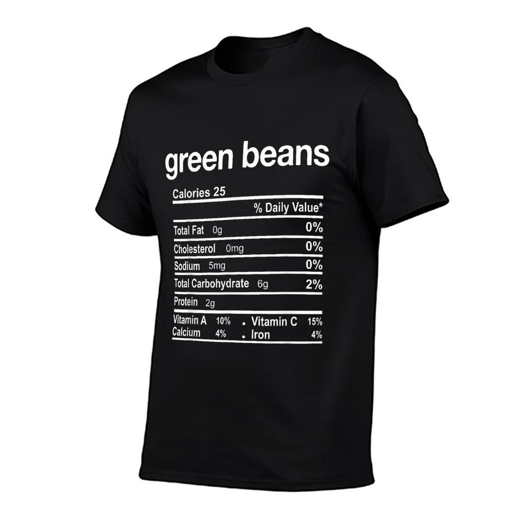Green Beans Nutrition Facts Funny Thanksgiving Christmas  Versatile T-Shirt