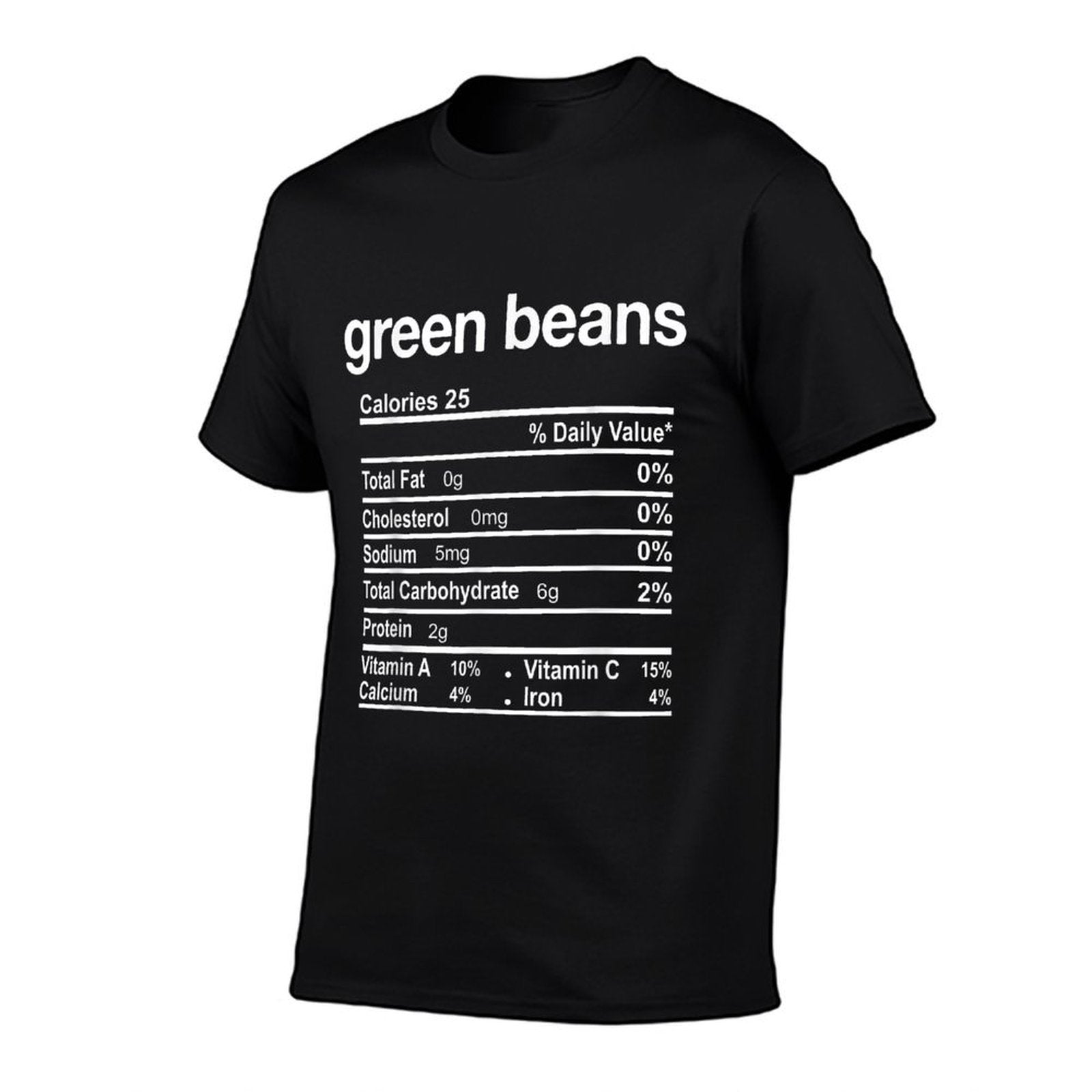 Green Beans Nutrition Facts Funny Thanksgiving Christmas  Versatile T-Shirt