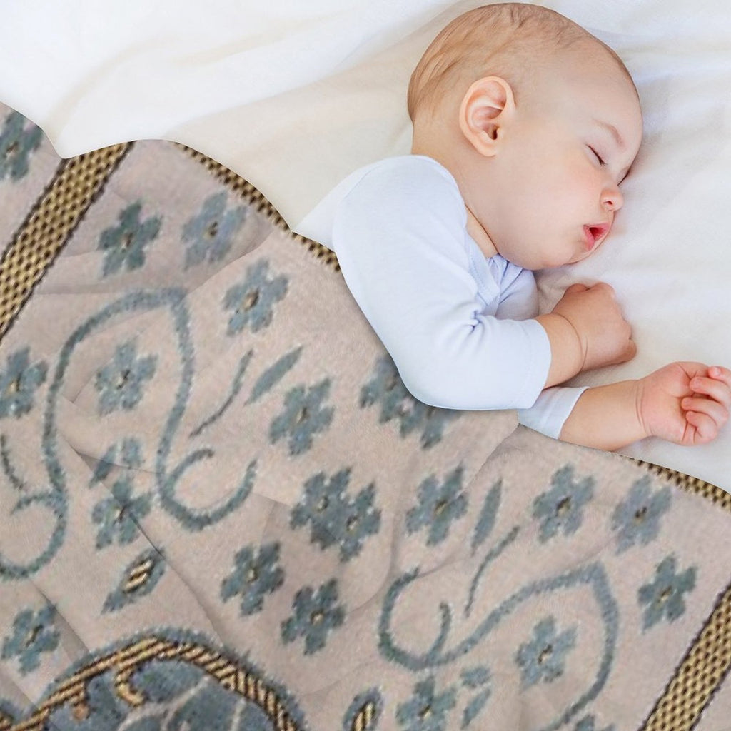 Arabian Rug Print Wrinkle-free Throw Blanket