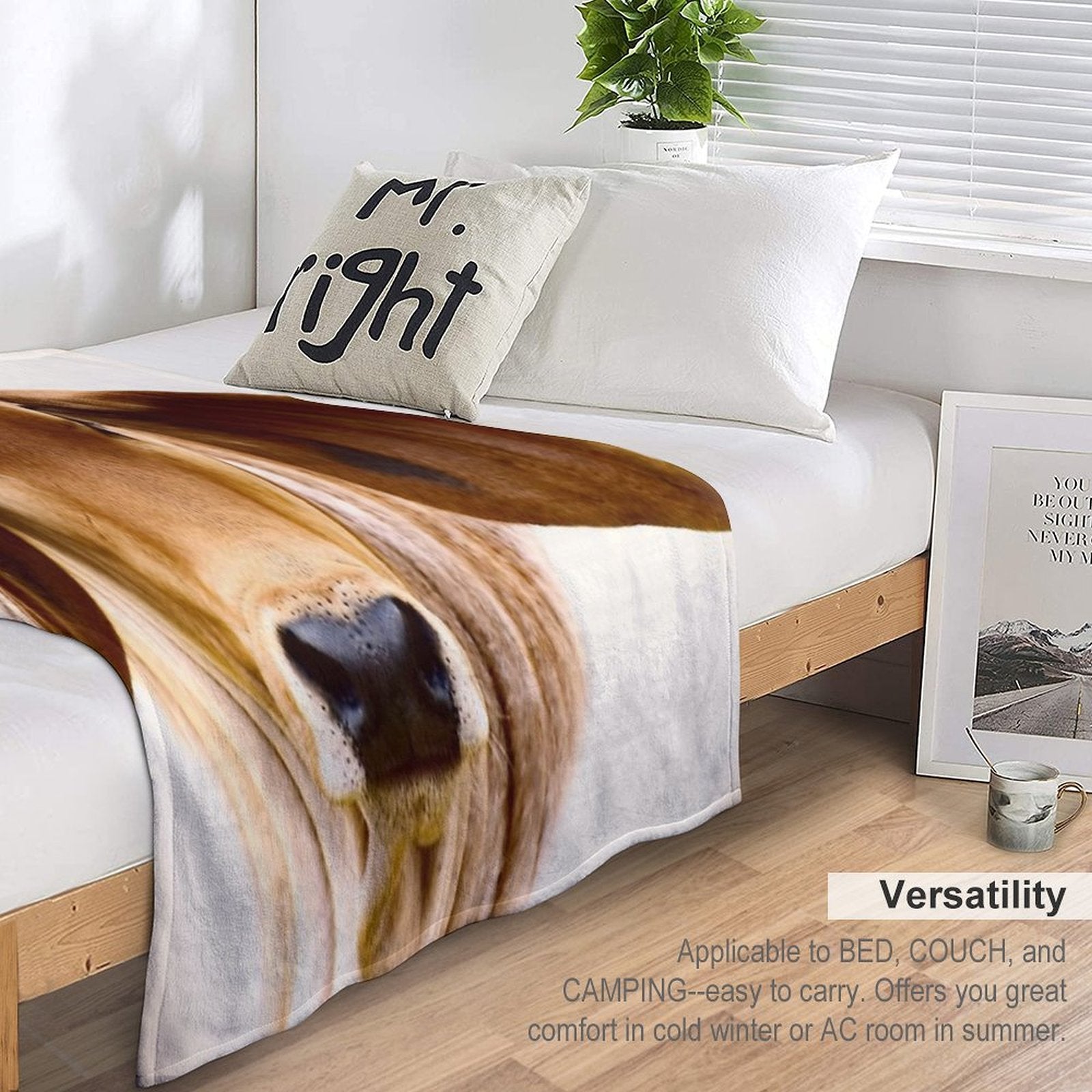 BRAHMAN CALF, Versatility Throw Blanket