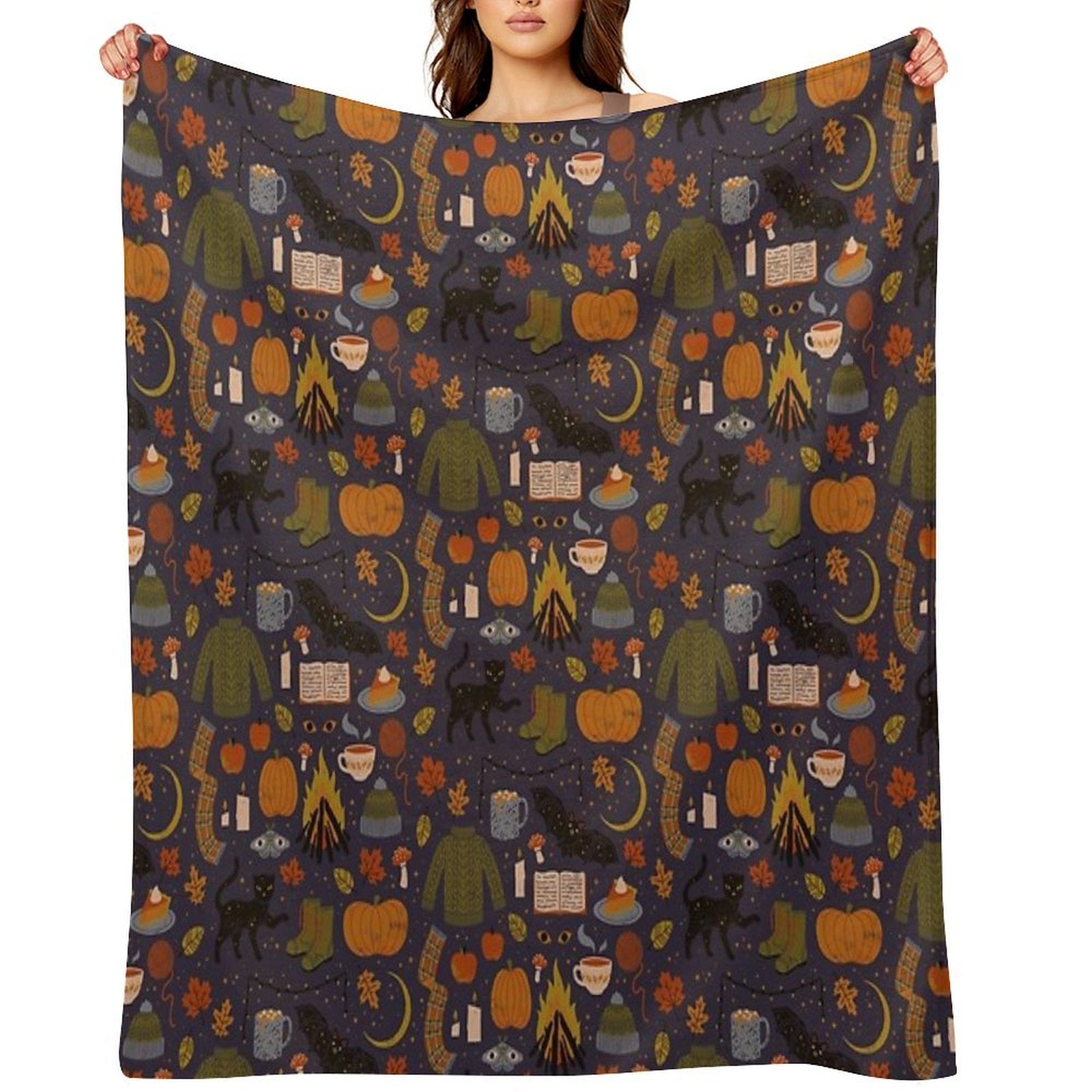 Autumn Nights Comfort Throw Blanket