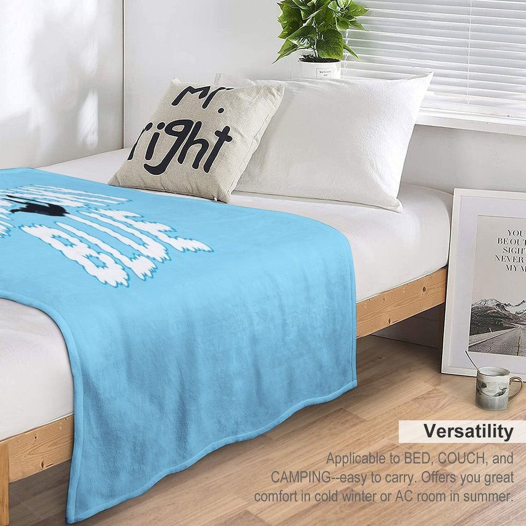 Enjoy Sky Blue Durable Throw Blanket
