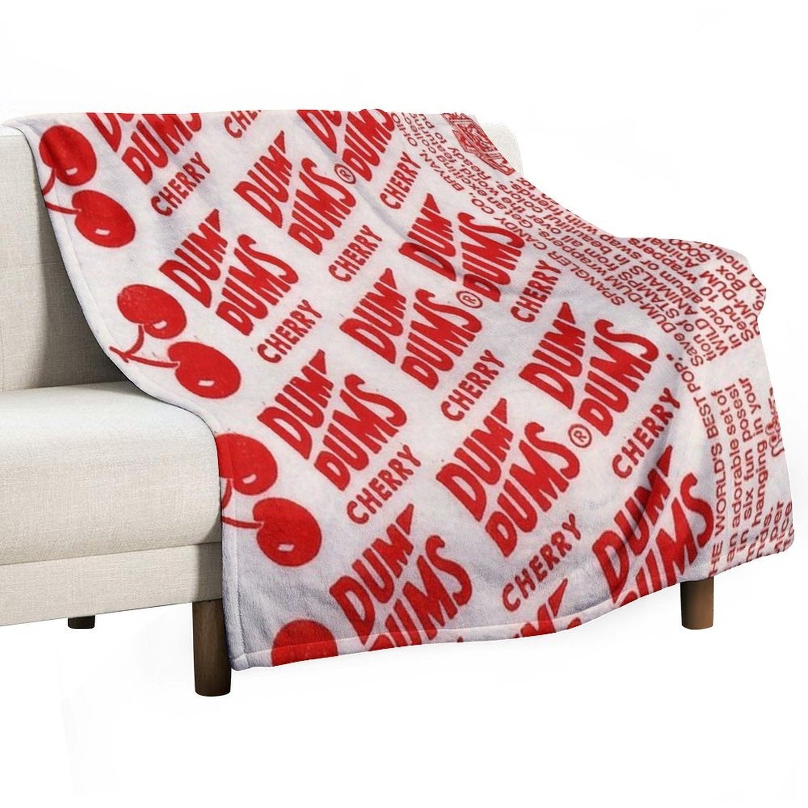 Cherry Dum Dum Gift-ready Throw Blanket