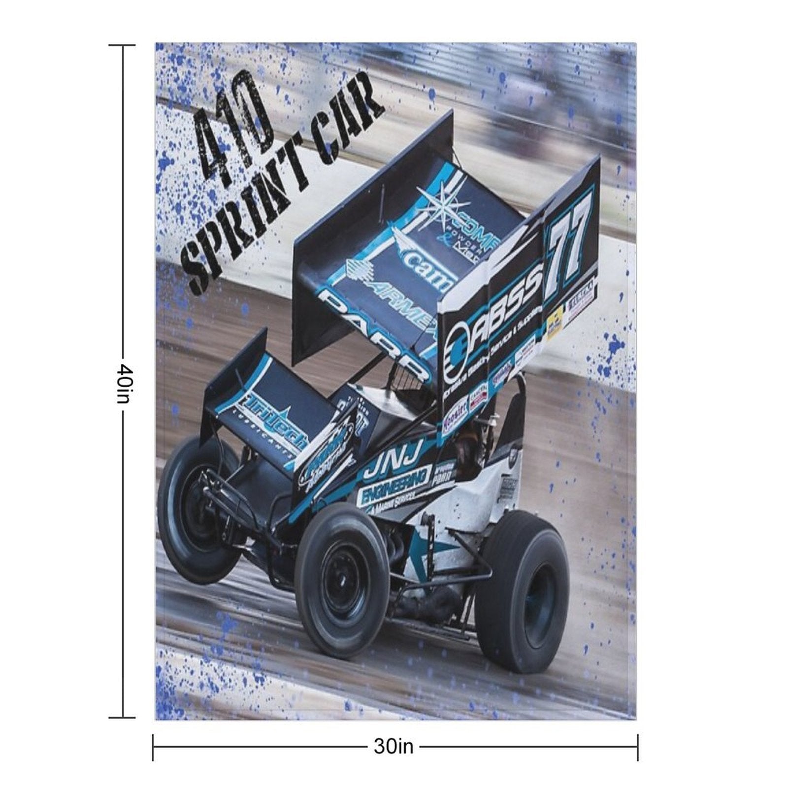 Big 410 Sprint Car All-season Throw Blanket