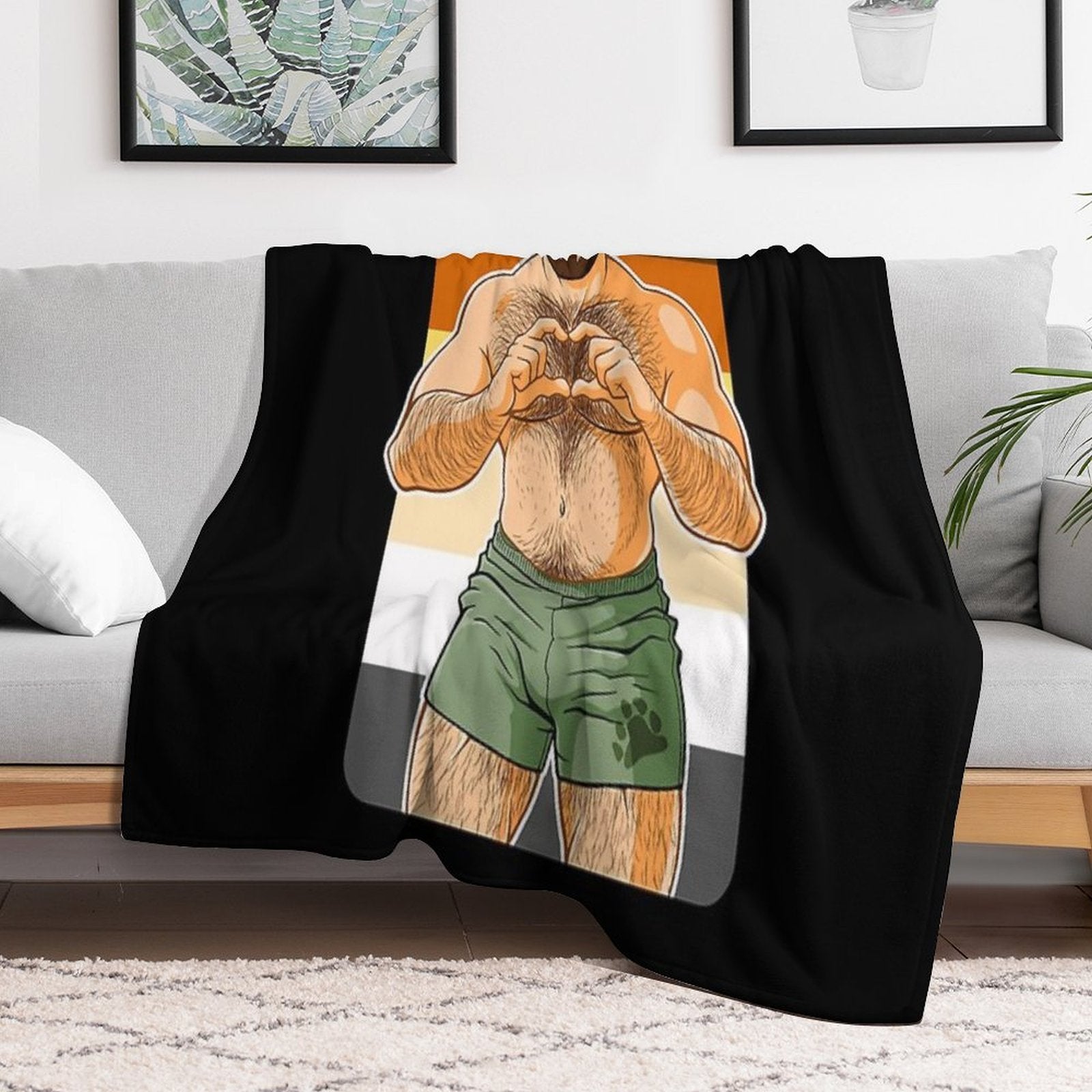 ADAM I LOVE YOU - BEAR PRIDE All-season Throw Blanket
