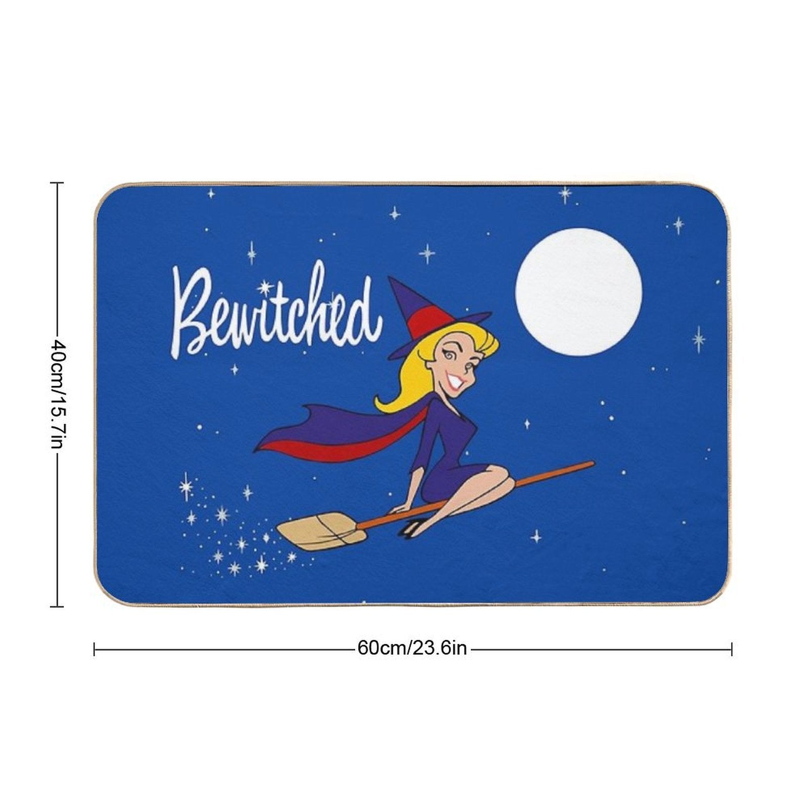 Bewitched 60s Retro  Toxin-Free Bath Mat