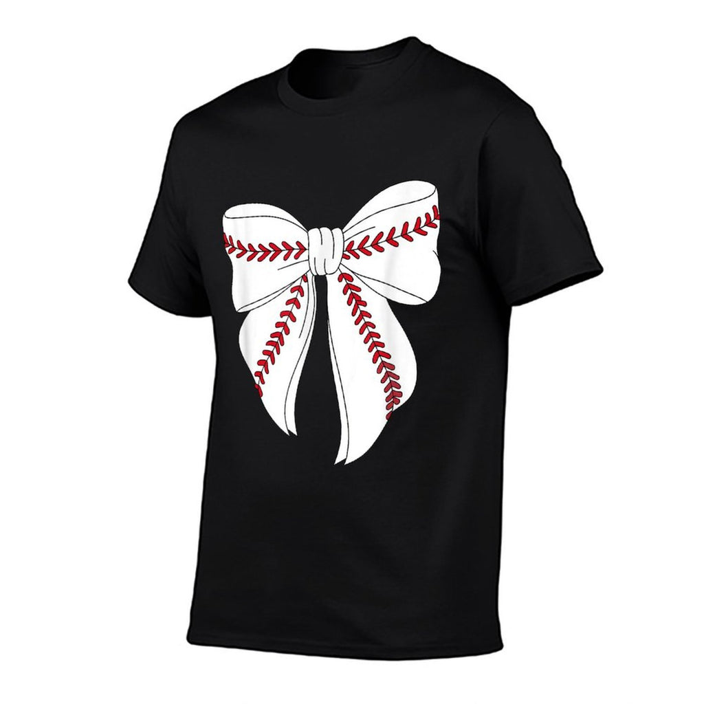 Coquette Bow Baseball For Kids Youth Girls Baseball Mom Mama  Stretchy T-Shirt