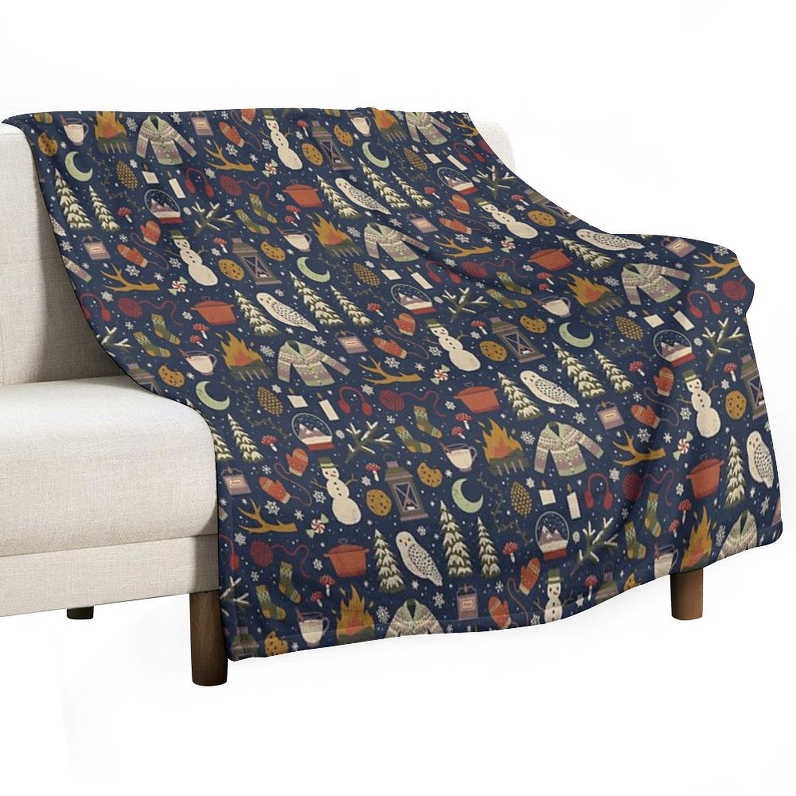 Winter Nights Plush Throw Blanket