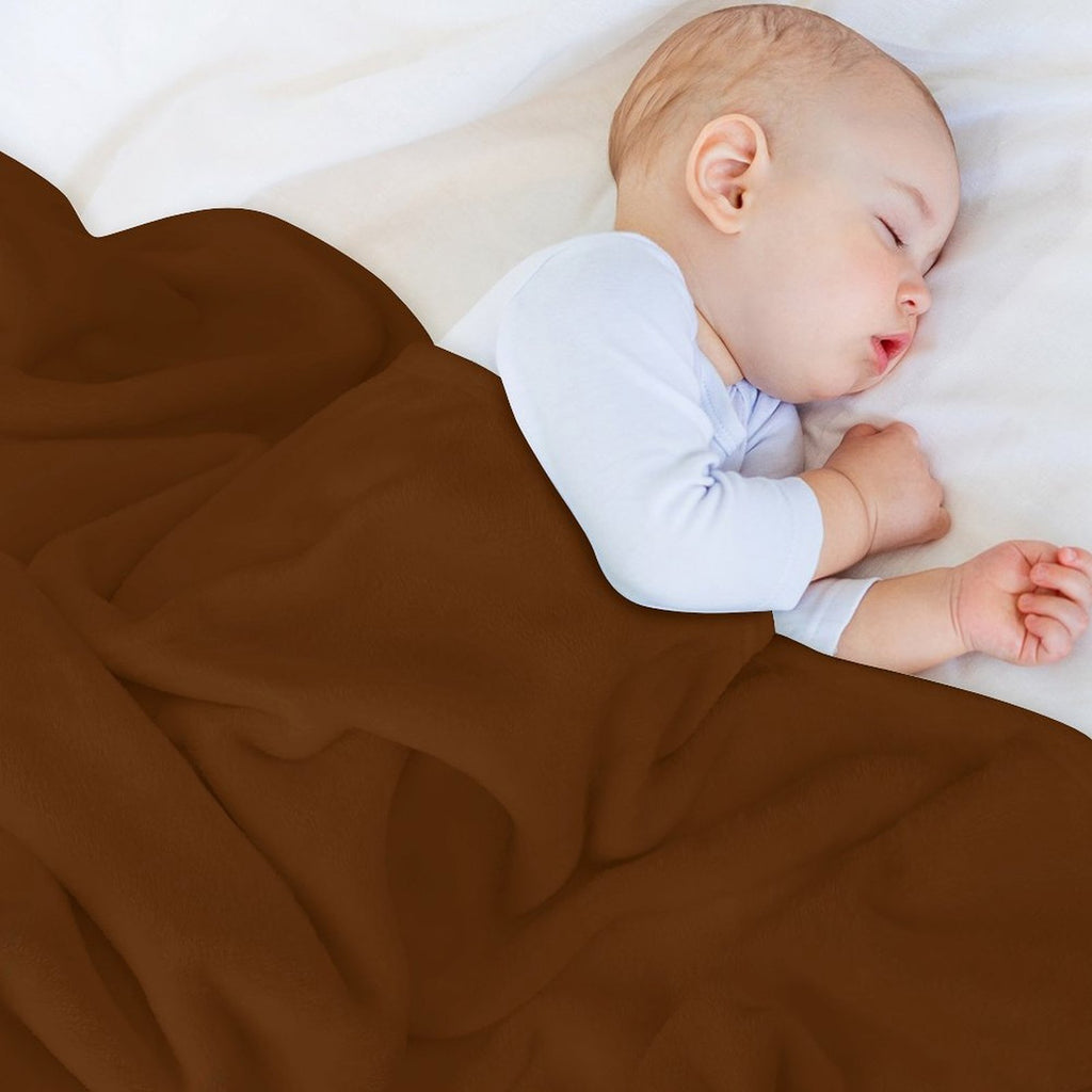 Chocolate Bourbon Biscuit Sustainable Throw Blanket