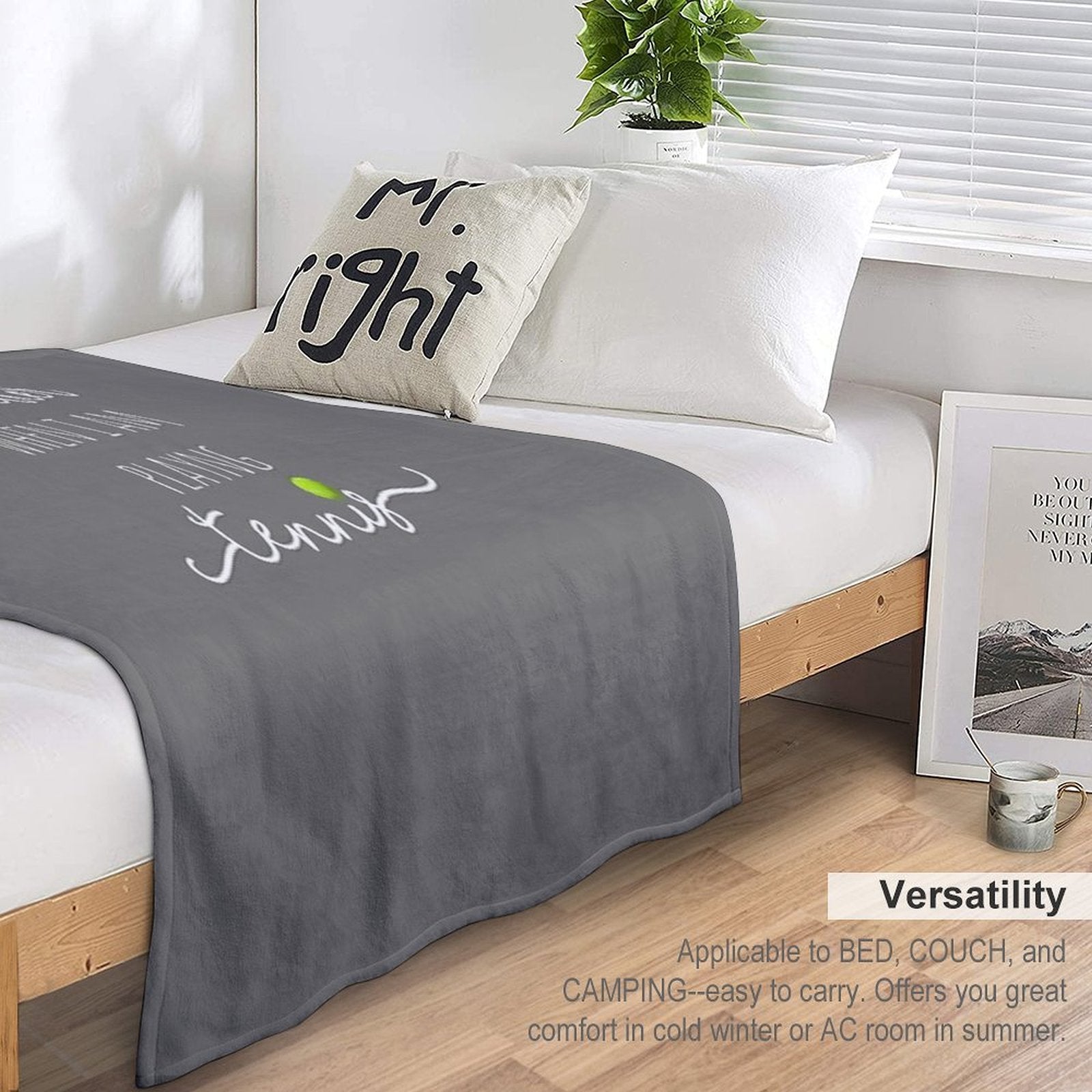 Top Fun Life Is Better with Tennis Design Gift-ready Throw Blanket
