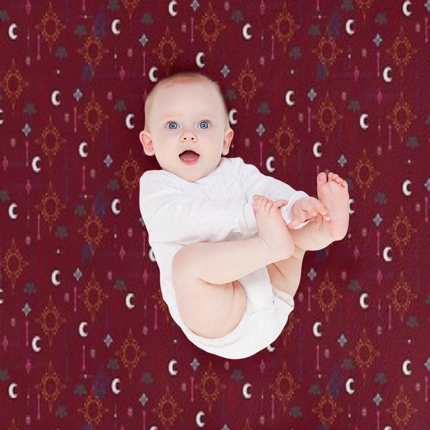Mollymauk Tealeaf Pattern Lightweight Throw Blanket