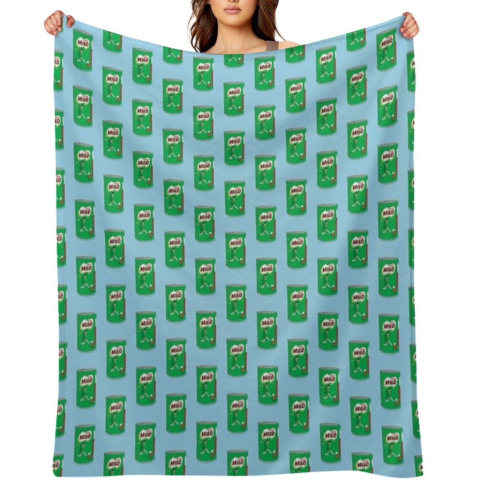 Milo Chocolate Powder Quick-dry Throw Blanket