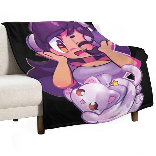 Aphmau with Cat Gift-ready Throw Blanket