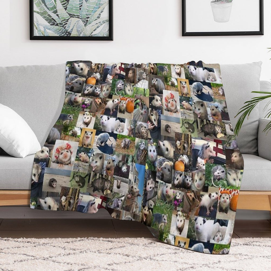 Ultimate Opossums (4K) Shrink-resistant Throw Blanket