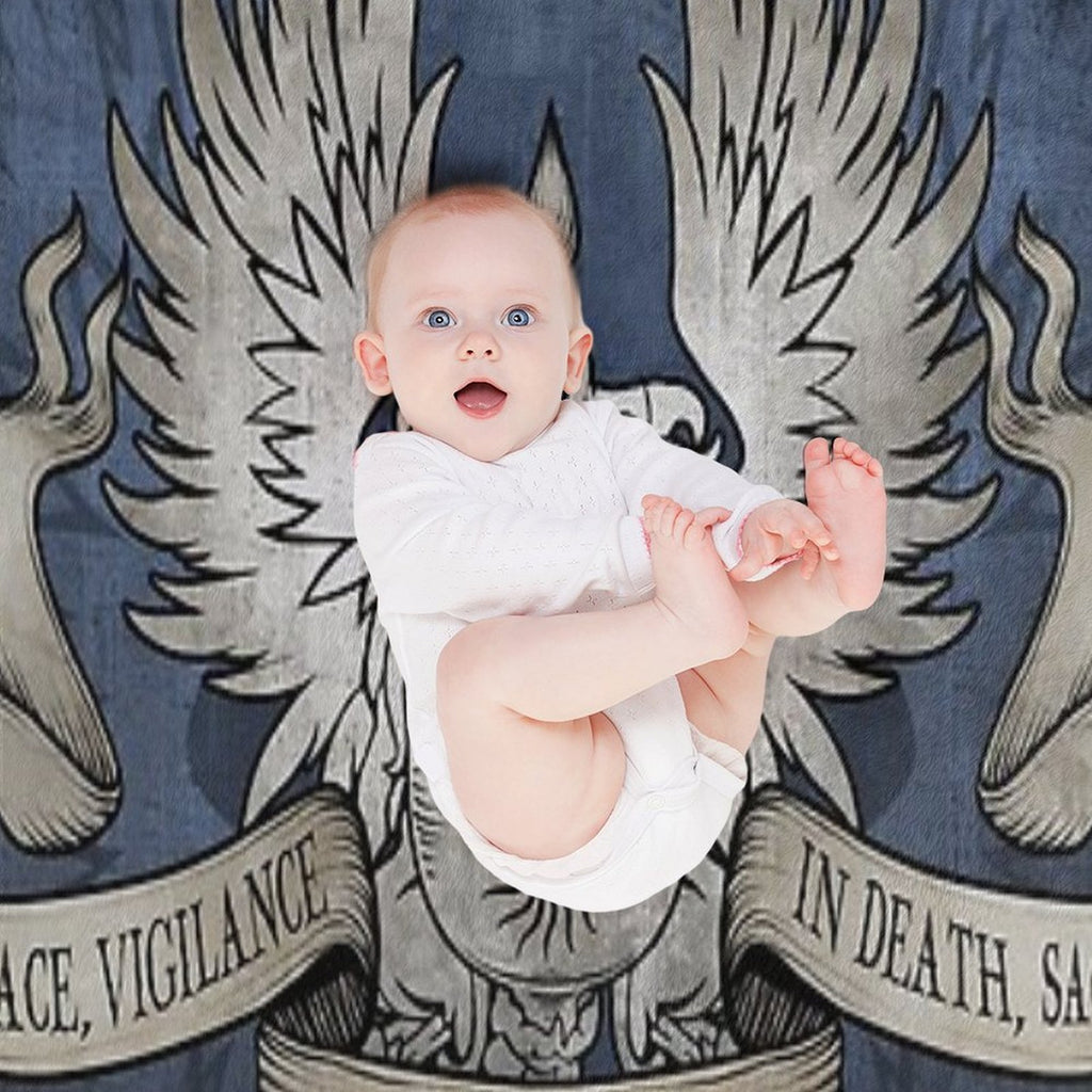 Dragon Age Grey Warden Motto Compact Throw Blanket