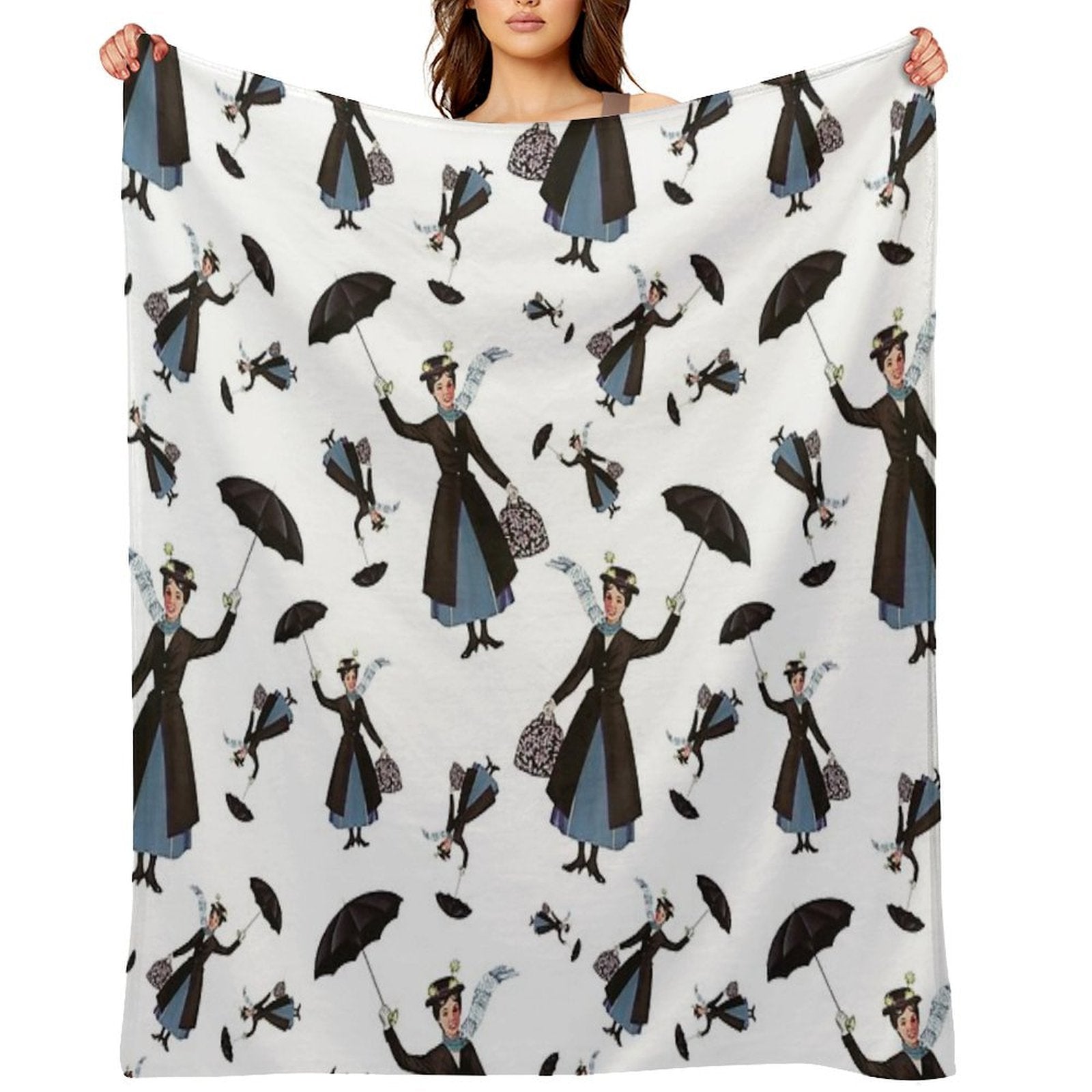 Mary Poppins Vintage (XX) Travel-friendly Throw Blanket