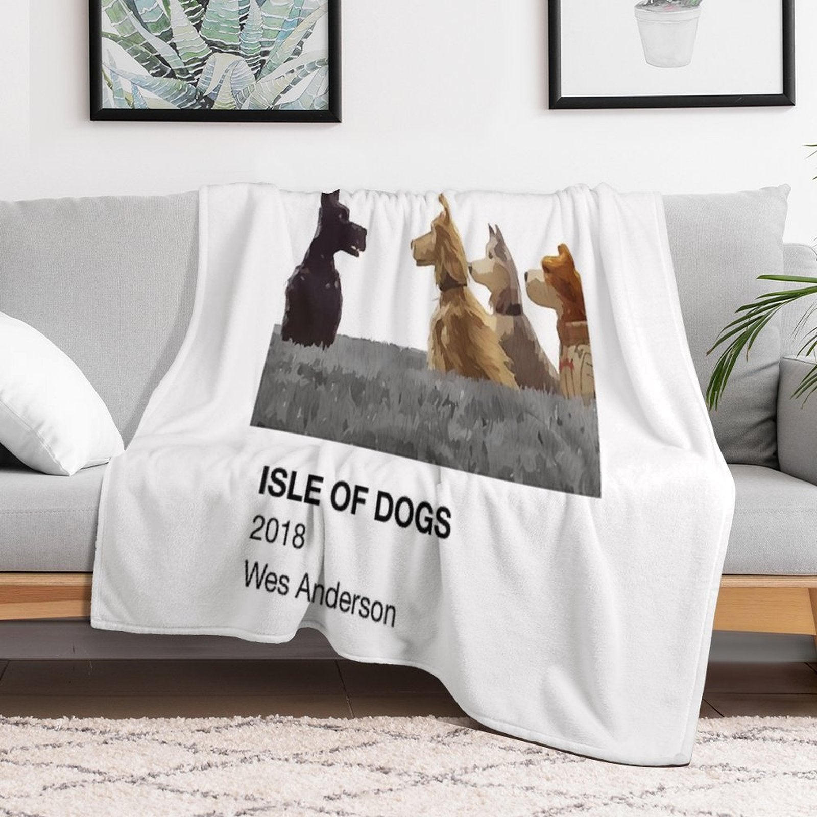 Pantone Isle of Dogs Sustainable Throw Blanket