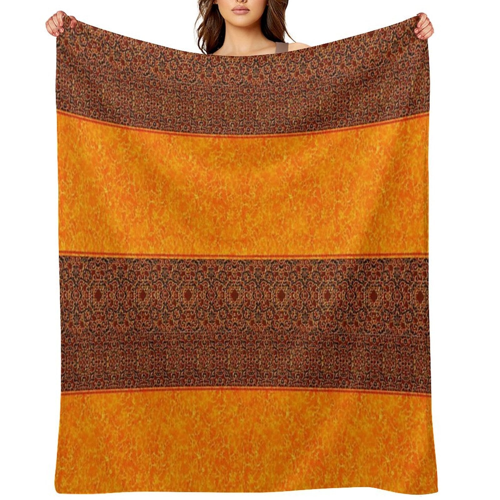 AbstractGeometrical Pattern Nº104 Shrink-resistant Throw Blanket