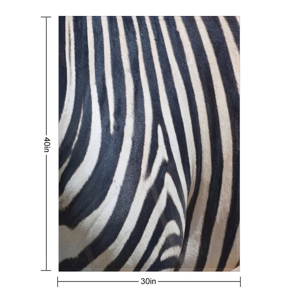 Zebra Shrink-resistant Throw Blanket