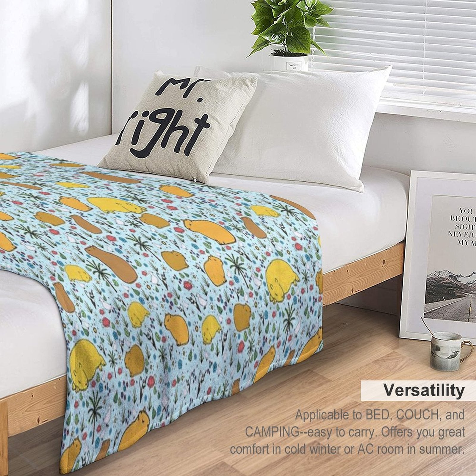 Capybaras All-season Throw Blanket